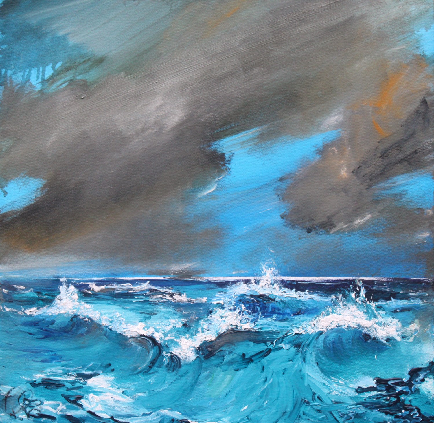 'Blustering Waves' by artist Rosanne Barr